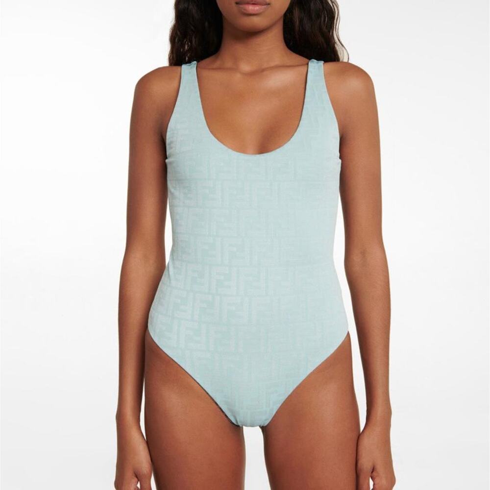 FENDI FF logo reversible swimsuit bodysuit - Picture 3 of 9